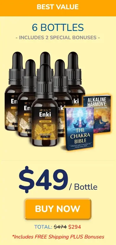 Enki Elixir Supplement Price Of 6 Bottles