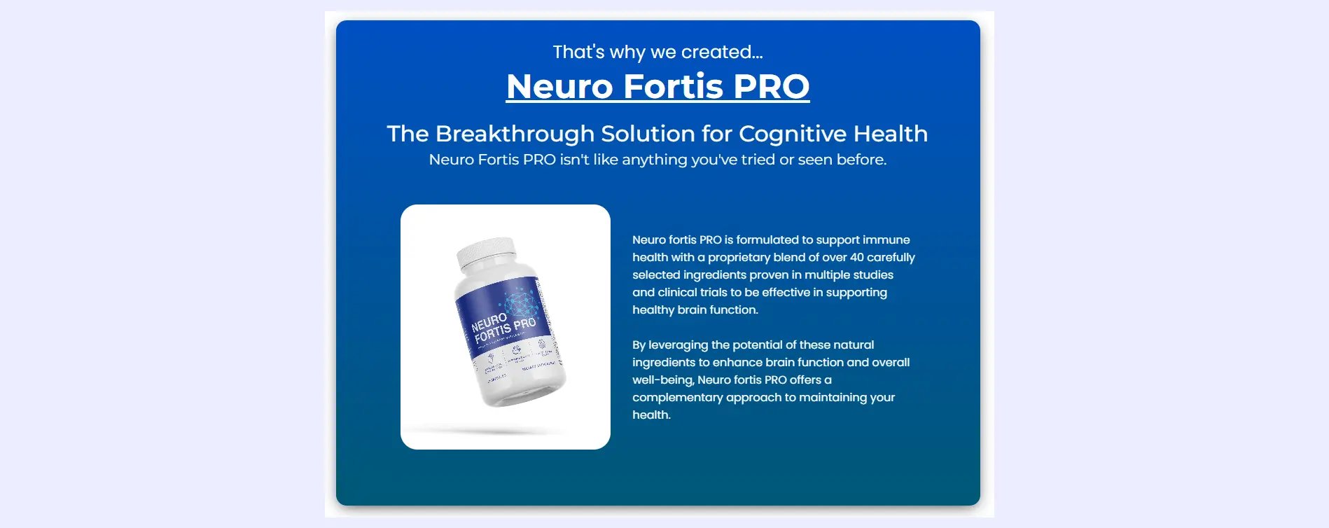 Neuro Fortis PRO